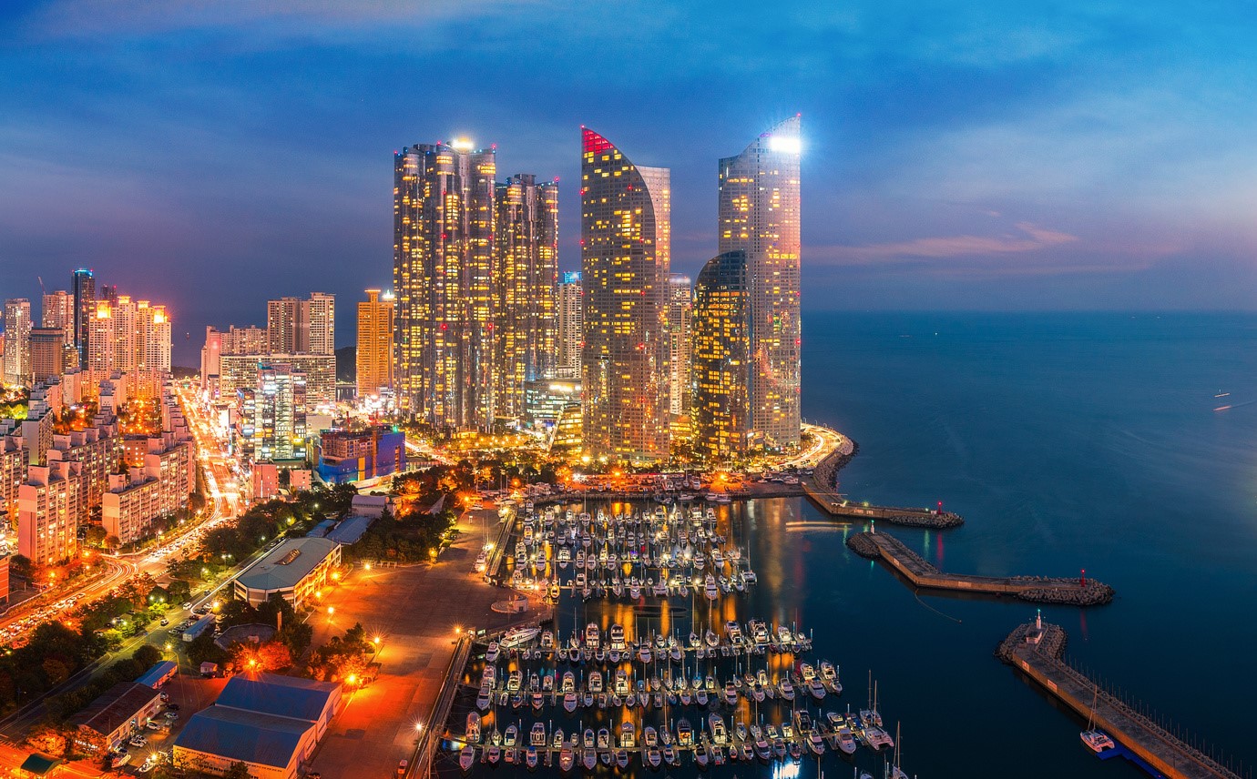 Sunset in Busan city